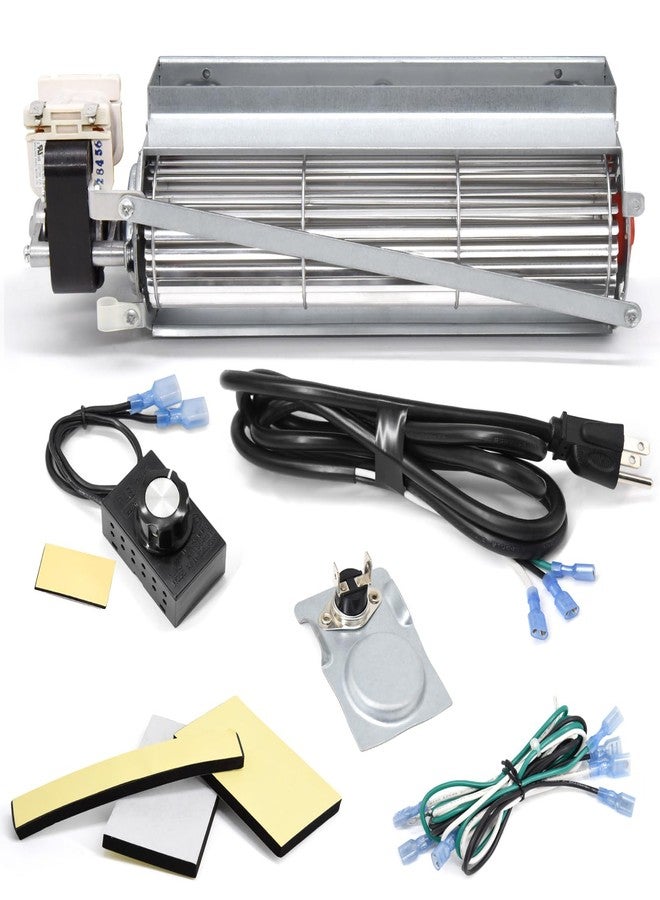 Aibabcue GFK4 FK4 GFK4B GFK4A Fireplace Blower Fan Kit for Heatilator NDV4236I, ND4236, ND3933. Fireplace Fan Blowers Kit with Thermostat Replace Heatilator, Majestic, Lennox, Temco, Martin Fireplaces - Image 1